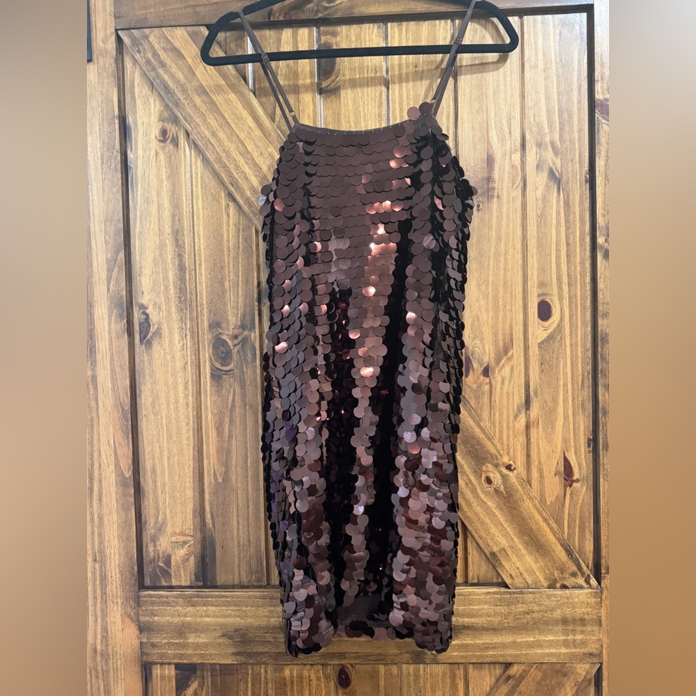a new day Brown Sequin Mini Dress - Picture 4 of 7
